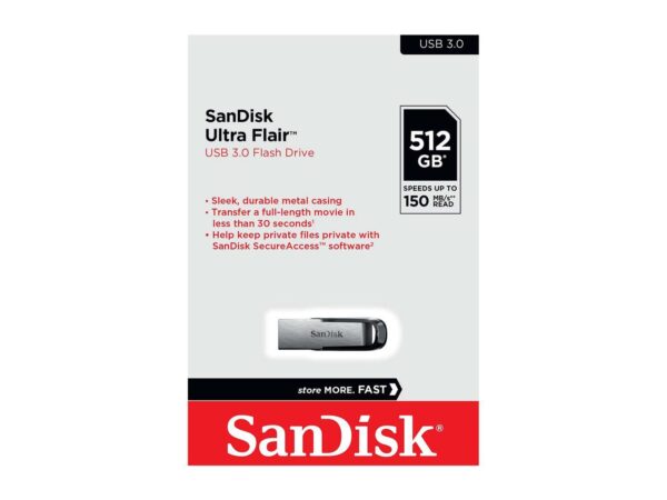 SanDisk 510GB Ultra Flair USB 3.0 Flash Drive