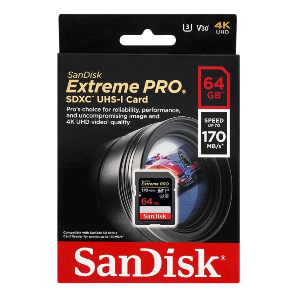 SanDick SDHC 64GB 170MB/s Extreme Pro