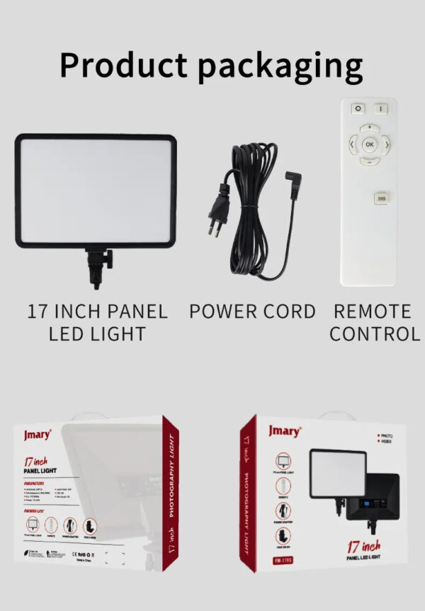 Jmary FM 17 RS LED Soft Light Panel for Videos and Photography