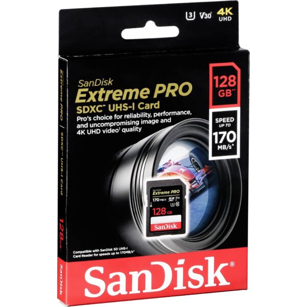 SanDick SDHC 128GB 170MB/s Extreme Pro
