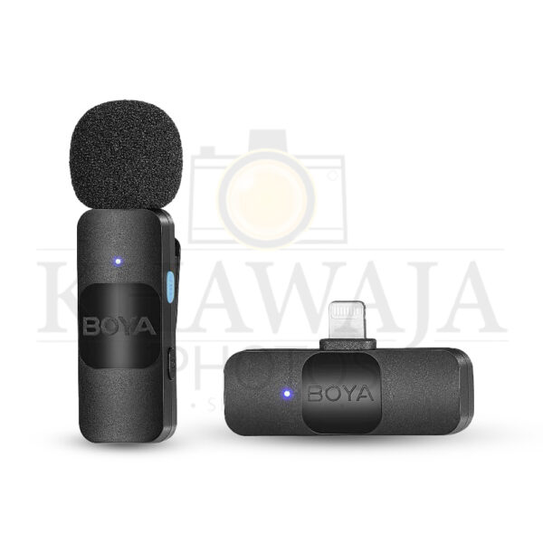 BOYA BY-V1 Wireless Microphone System, Omnidirectional for IOS Devices