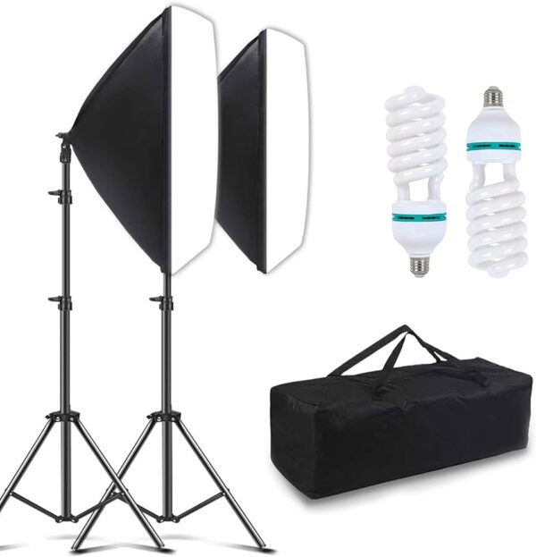 Continuous Photography Lighting Pair kit for Camera Shooting, Video Recording