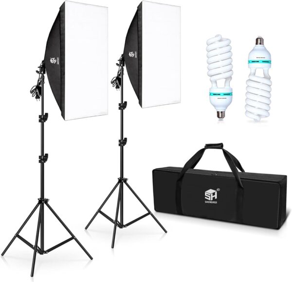 vContinuous Photography Lighting Pair kit for Camera Shooting, Video Recording
