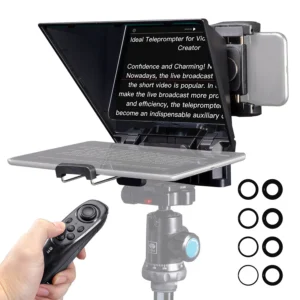 FEELWORLD TP2A Portable 8" Teleprompter supports Tablet Prompting Smartphone DSLR Shooting