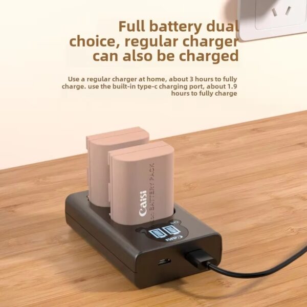 Caisi Battery Canon LP-E6NH with C type Charging Port (2400mah)