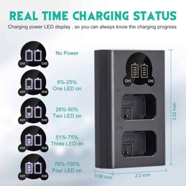 Caisi Dual Charger For Sony FW50 Battery