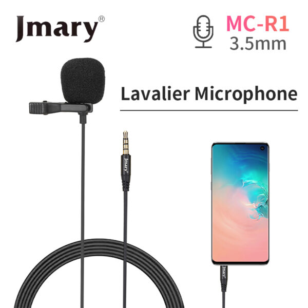 Jmary MC-R1 Lavalier Microphone for 3.5mm Jack