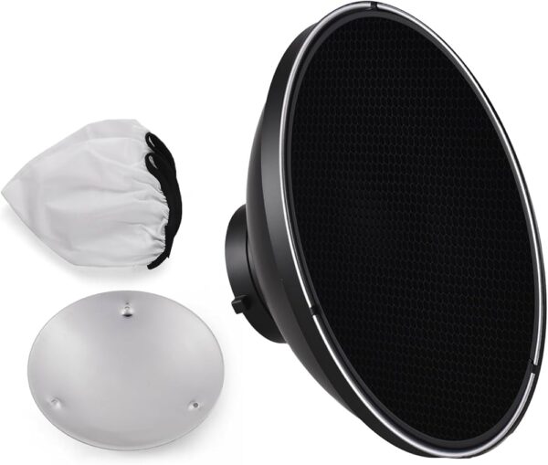 Beauty Dish 60cm Reflector with Honey Comb Grid