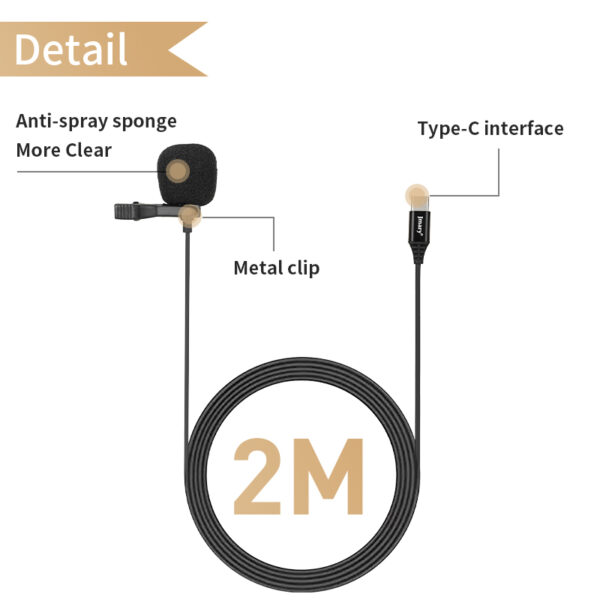 Jmary MC-R2 Lavalier Microphone for Andriod Type-C