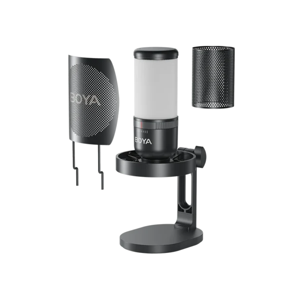 BOYA K3 Desktop Condenser USB & Type C Microphone with Boom Arm Stand For Podcast With 3 Year Warranty