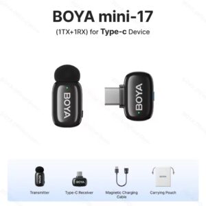 BOYA Mini 17 For Andriod Type C Wireless Microphone With 3 Year Warranty