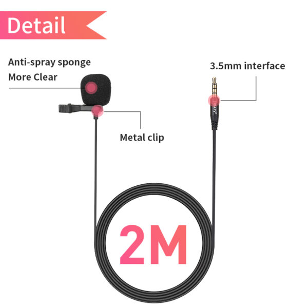 Jmary MC-R1 Lavalier Microphone for 3.5mm Jack