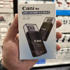 Caisi USB 3.0 Card Reader, Supports SD/Micro SD/SDHC/SDXC/MMC, Mini Camera Flash Reader Compatible with Windows, Mac, Linux