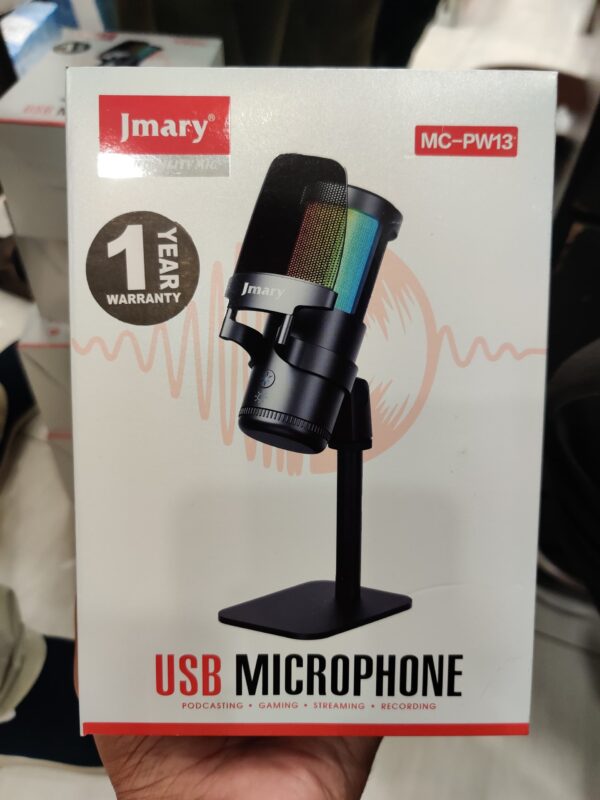 Jmary MC-PW13 RGB Light Plug and Play Desktop Microphone price in pakistan