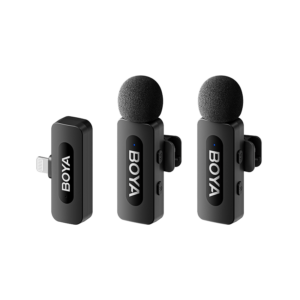 BOYA BY-V2 Ultracompact 2.4GHz Next-Gen Dual-Channel Wireless Microphone For IOS Devices With 3 Year Warranty