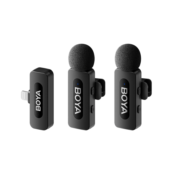 BOYA BY-V2 Ultracompact 2.4GHz Next-Gen Dual-Channel Wireless Microphone For IOS Devices With 3 Year Warranty