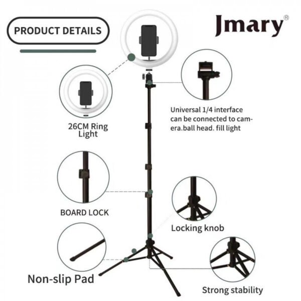 Jmary FM-536A 10″inch Ring Light (KIT) - image 3