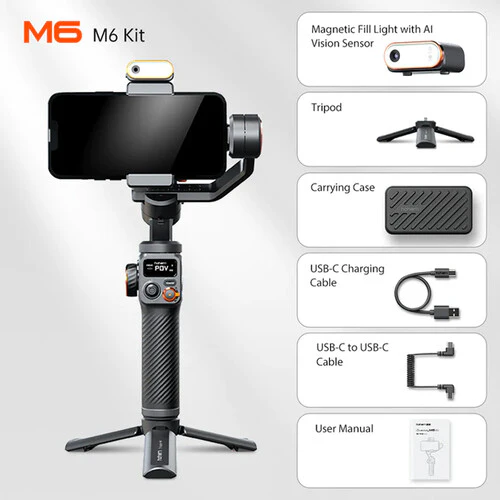 Hohem iSteady M6 Kit with AI Magnetic Tracking Part Mobile Gimabl