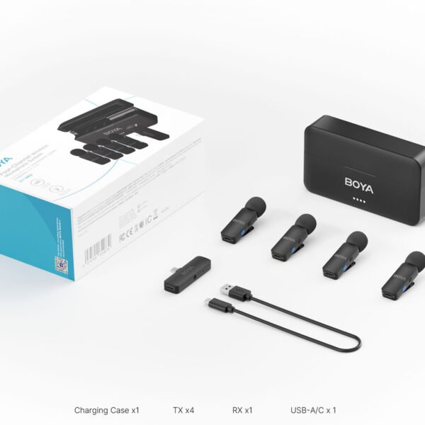 BOYA BY-V4 U 4-Channel V Series Wireless Microphone For Andriod Type C with 3  Year Warranty - image 8