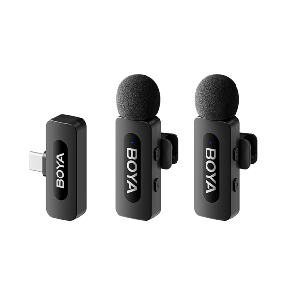 BOYA BY-V20 Ultracompact 2.4GHz Next-Gen Dual-Channel Wireless Microphone For Andriod Type C Devices With 3 Year Warranty - image 1