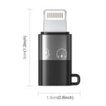 C type To I phone ( Lighting ) Port Converter For Microphone Connectivity