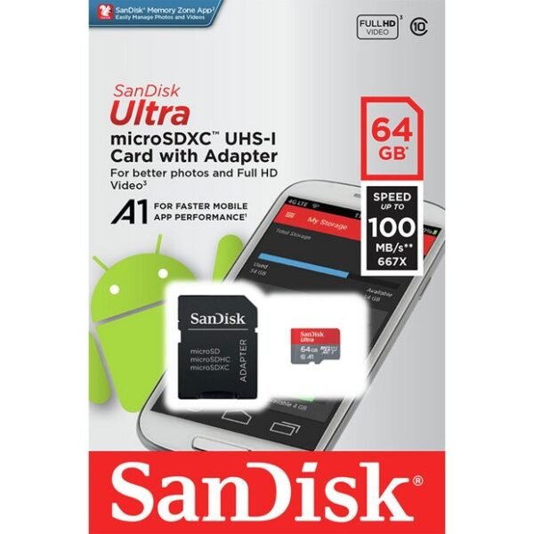 SanDisk Micro SD 64GB 100MB/s Ultra - image 2