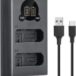 Caisi Dual Charger MH 24  For EN-EL 14 Camera Battery
