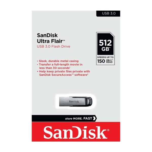 SanDisk 512GB Ultra Flair USB 3.0 Flash Drive - image 2
