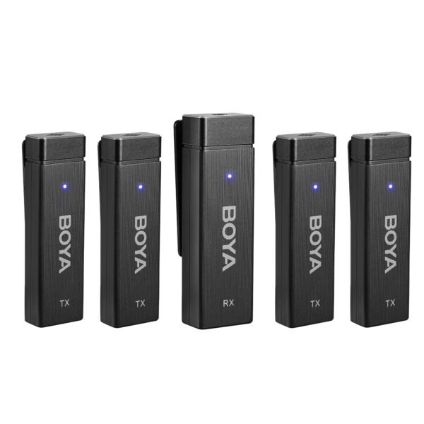 BOYA BY-W4 – 4 Microphone – Wireless Lavalier 2.4GHz Compact Microphone With 3 Year  Warranty