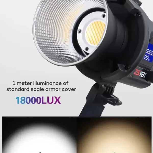 ZSYB CL-80Bi Bi-Color 3200-5600K LED Light Video Light 80W Professional Continues light For Photography and Videography - image 7