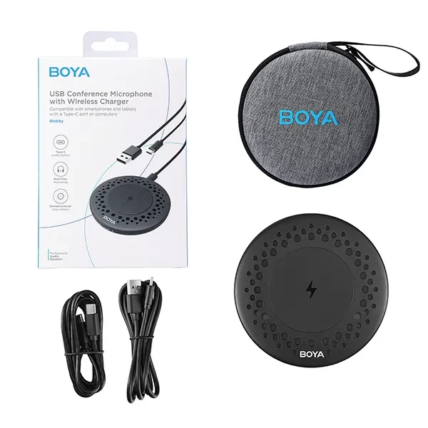 Blobby USB Conference Microphone with Wireless Charger & With 3 Year Warranty