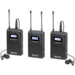 BOYA BY-WM8 Pro-K2 UHF Dual-Channel Wireless Lavalier SystemWith 3 Year Warranty