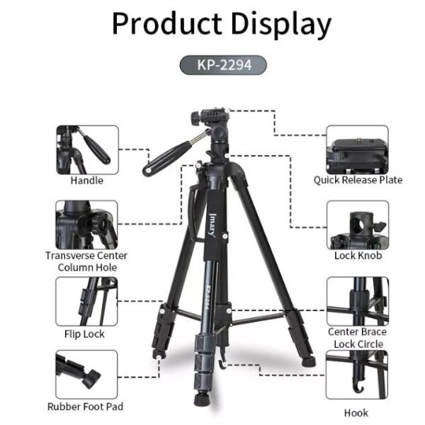 Jmary KP-2294 Professional Over Head Tripod - image 4