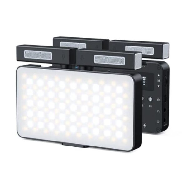MAMEN SML-V02 Professional Double Microphone RGB & Bi-Color Led Pocket Camera fill light