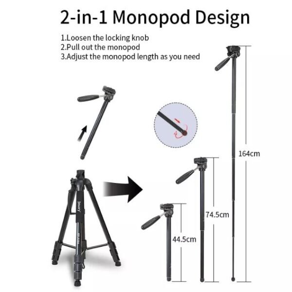 Jmary KP-2294 Professional Over Head Tripod - image 3