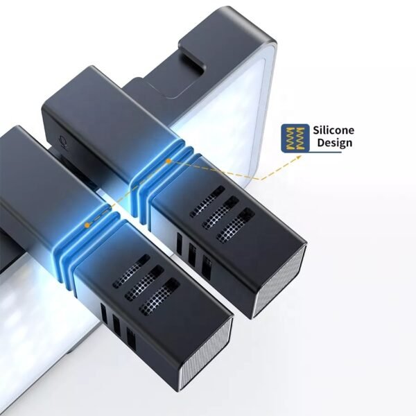 MAMEN SML-V02 Professional Double Microphone RGB & Bi-Color Led Pocket Camera fill light - image 4