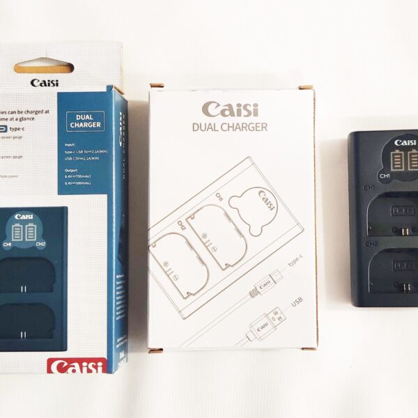 Caisi Dual Charger For Canon Lp-E6 Battery