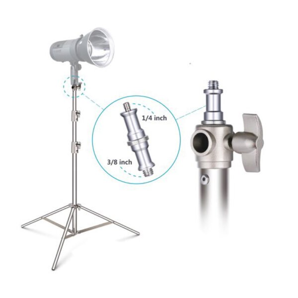 Imported Silver Studio Hydrolic Light Stand - image 3