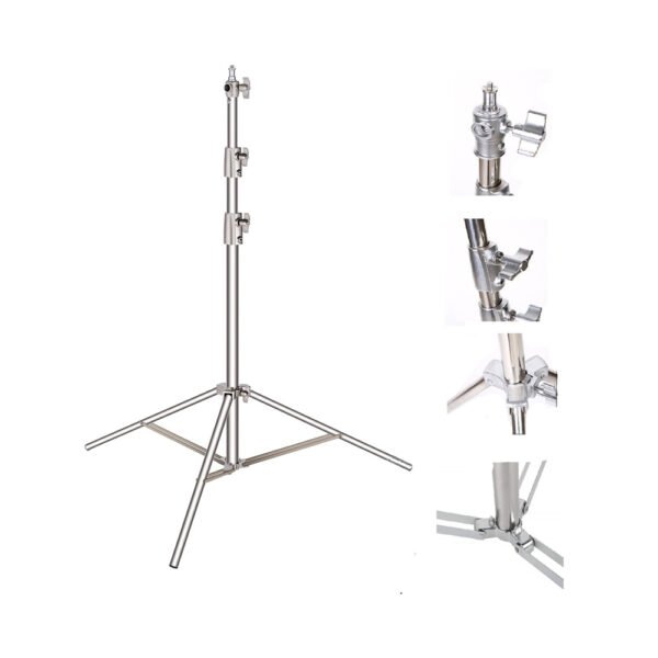 Imported Silver Studio Hydrolic Light Stand - image 2