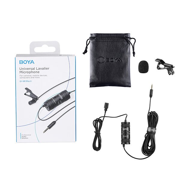 Boya BY-M1 Pro Ⅱ Universal Lavalier Microphone with  3 year warranty