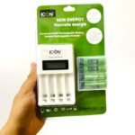 ICON Quick LCD AA and AAA Cell Charger with 2700Mah Cell