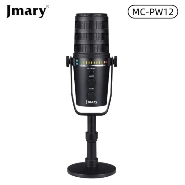 Jmary MC-PW12 XLR & USB Interface 360° Rotating Desktop Microphone