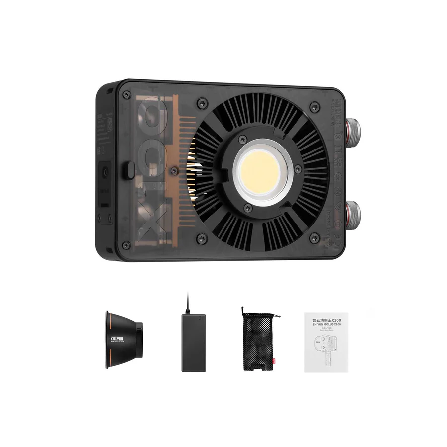 Zhiyun Molus X100 Pocket 100W COB LED Video Light Bi-Color 2700K-6500K with Bowen Mount