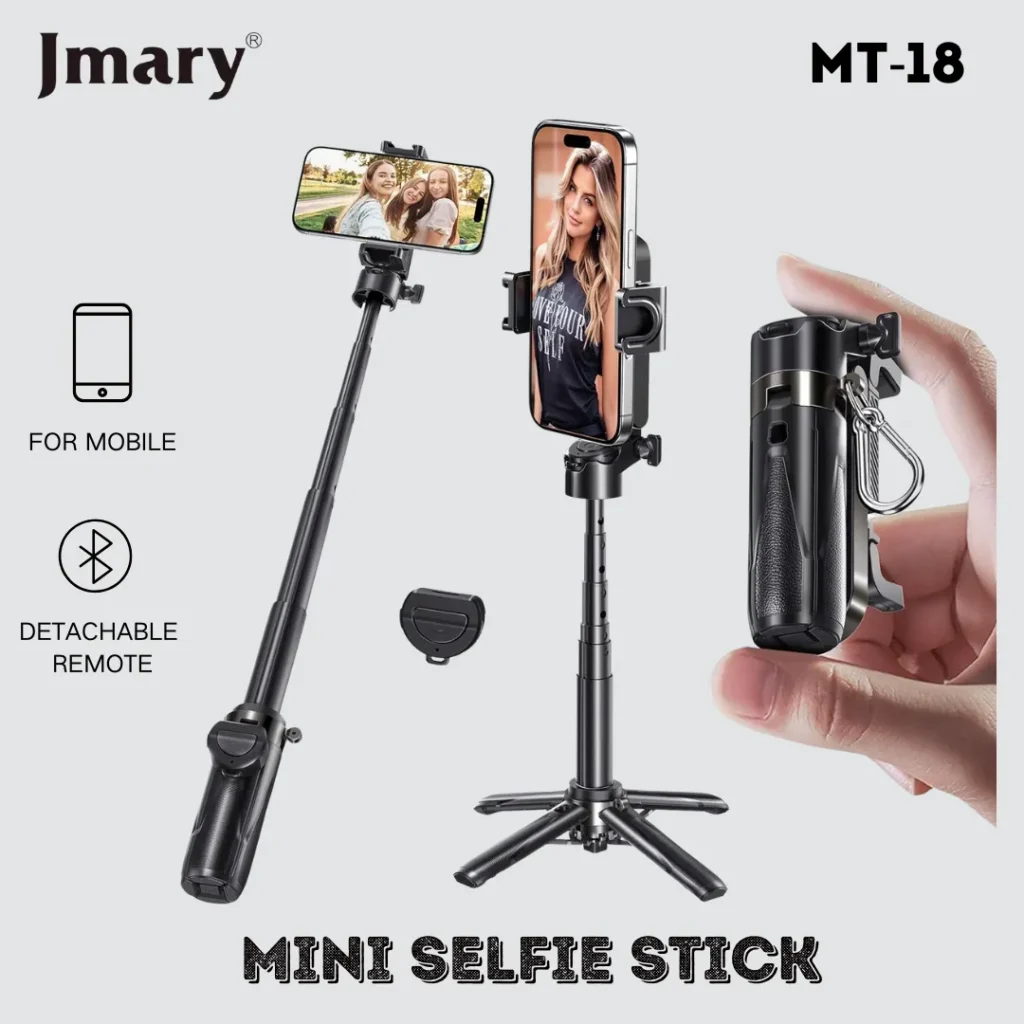 Jmary MT-18 Mini Selfie Stick with Bluetooth Remote