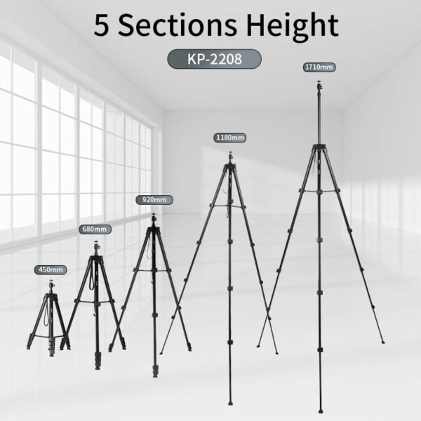 Jmary KP-2208 Multifunctional Tripod + Monopod For Mobile And Ring Light - image 4