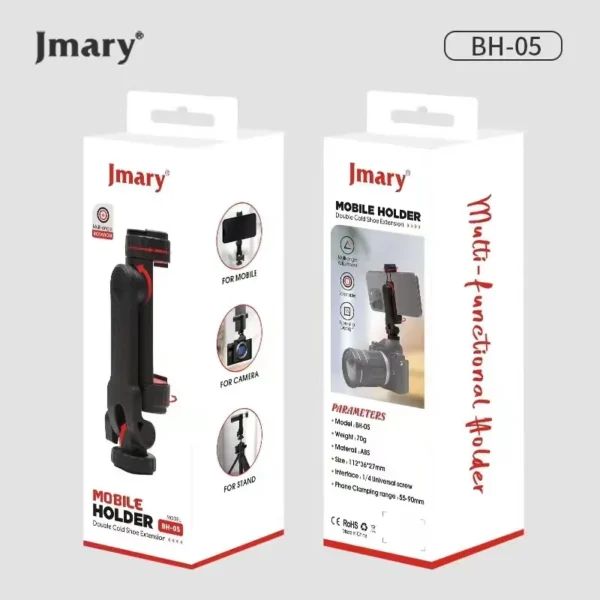 Jmary BH-05 Double Cold Shoe Extension Mobile Holder - image 3