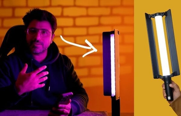 Godox LC500R Mini RGB LED Light Stick Lighting Adjustable 360° Full Color with Barndoor - image 6