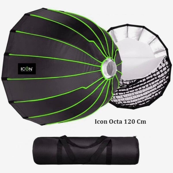 ICON Bowns Mount  Foldable Octa 120cm with Honeycomb Grid For Studio lights