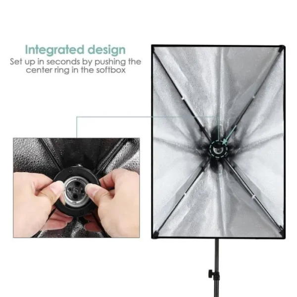 Softbox Kit For Continuous Photography Lighting for Camera Shooting, Video Recording - image 5