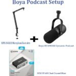 Boya Single  Podcast  Microphone  Setup With  3 Year Official Warranty